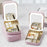Cosmetic Mirror Case LED Makeup Mirror Storage Case with Light-Filling Portable Makeup Box Bag - Pink - 5