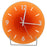 12 inch Sunset Wall Clock with Bracket Battery Operated Gradient Glass Silent Clocks for Home (No Battery) - Orange  /  Number - 1