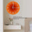 12 inch Sunset Wall Clock with Bracket Battery Operated Gradient Glass Silent Clocks for Home (No Battery) - Orange  /  Number - 3