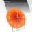 12 inch Sunset Wall Clock with Bracket Battery Operated Gradient Glass Silent Clocks for Home (No Battery) - Orange  /  Number - 4