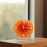 12 inch Sunset Wall Clock with Bracket Battery Operated Gradient Glass Silent Clocks for Home (No Battery) - Orange  /  Number - 6