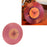 12 inch Music Record Wall Art Clock Translucent Silent Round Clocks Home Decor (No Battery) - Red - 5