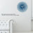 12 inch Sunset Wall Clock with Bracket Silent Non-Ticking Gradient Glass Clocks for Home (No Battery) - Blue  /  No Dial Scale - 3