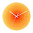 12 inch Sunset Wall Clock Silent Non-Ticking Gradient Glass Clocks for Home (No Battery) - Orange  /  No Dial Scale - 1