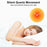 12 inch Sunset Wall Clock Silent Non-Ticking Gradient Glass Clocks for Home (No Battery) - Orange  /  No Dial Scale - 2