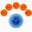 12 inch Sunset Wall Clock Silent Non-Ticking Gradient Glass Clocks for Home (No Battery) - Orange  /  No Dial Scale - 4