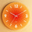12 inch Sunset Wall Clock Battery Operated Gradient Glass Silent Clocks for Home (No Battery) - Orange  /  Number - 2