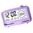 Digital Alarm Clock with Visual Timer 3 Level Brightness USB Rechargeable Countdown LCD Time Reminder - Purple - 2