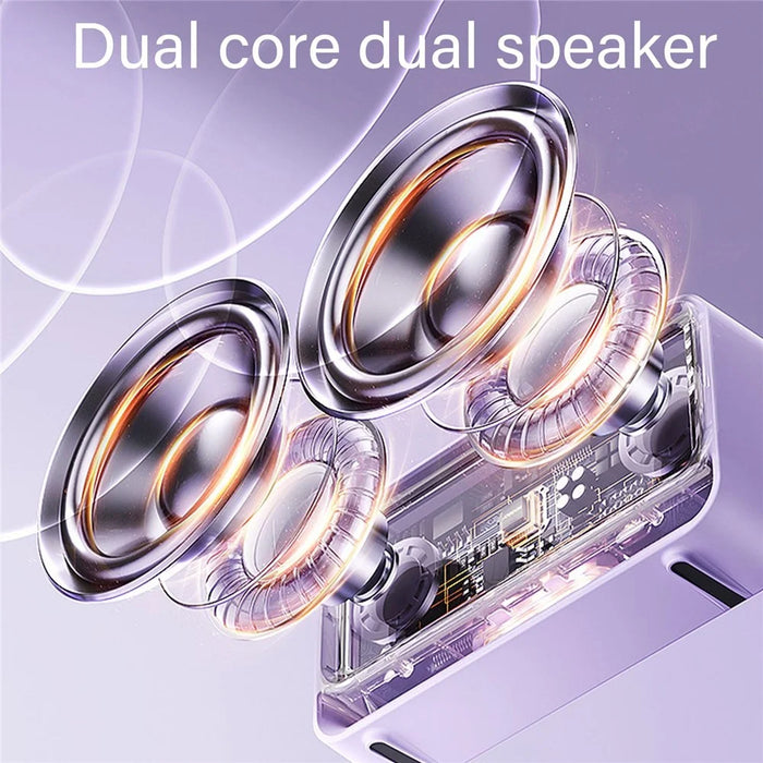 Digital Alarm Clock with Visual Timer 3 Level Brightness USB Rechargeable Countdown LCD Time Reminder - Purple - 4
