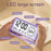 Digital Alarm Clock with Visual Timer 3 Level Brightness USB Rechargeable Countdown LCD Time Reminder - Purple - 7
