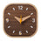 Black Walnut Wood Mini Desk Clock Silent Quartz Movement Table Clock for Bedroom Kitchen - 1