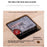 Black Walnut Wood Mini Desk Clock Silent Quartz Movement Table Clock for Bedroom Kitchen - 3