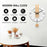 Minimalist Scandinavian Wooden Pendulum Clock Silent Wall Clock for Living Room Bedroom Decor - Arabic Numerals+Scale - 4