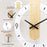 Minimalist Scandinavian Wooden Pendulum Clock Silent Wall Clock for Living Room Bedroom Decor - Arabic Numerals+Scale - 7