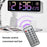 5526 LED Digital Display Electronic Wall Clock Multi-Function Countdown Alarm Clock - Pink - 3