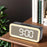 Mirror Surface LED Digital Alarm Clock Temperature Display Students Bedside Desktop Clock - Black - 5