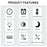 Mirror Surface LED Digital Alarm Clock Temperature Display Students Bedside Desktop Clock - Black - 6