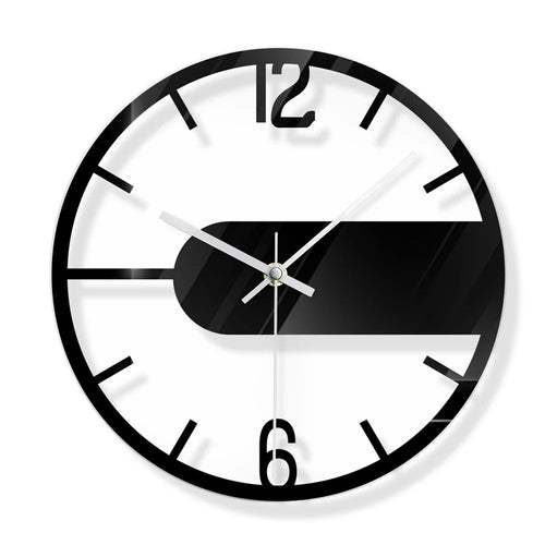 Round Clear Acrylic Wall Clock Silent Non-Ticking Clock (No Battery) for Kitchen  /  Home  /  Living Room - 1