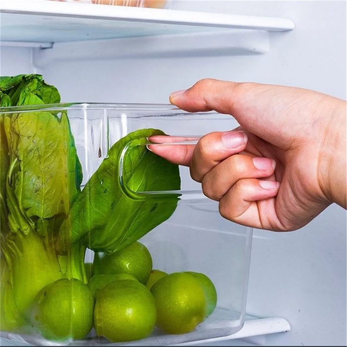 Kitchen Cabinet Drawer Storage Box PET Clear Snack Organizer Container, Wide Large 33.5 x 25 x 20cm - 2