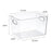 Kitchen Cabinet Drawer Storage Box PET Clear Snack Organizer Container, Wide Large 33.5 x 25 x 20cm - 6