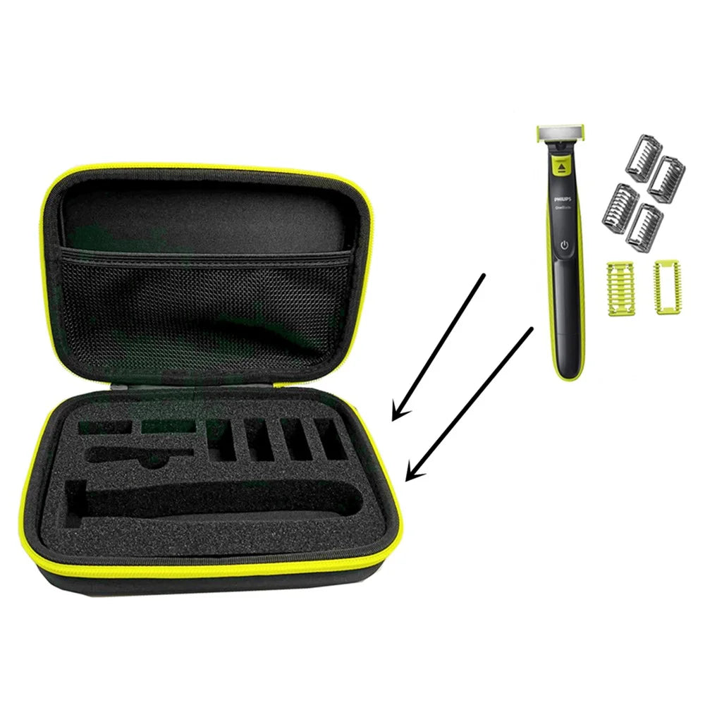 For Philips Norelco Oneblade Electric Shaver Travel Case EVA Nylon Storage Bag - 5