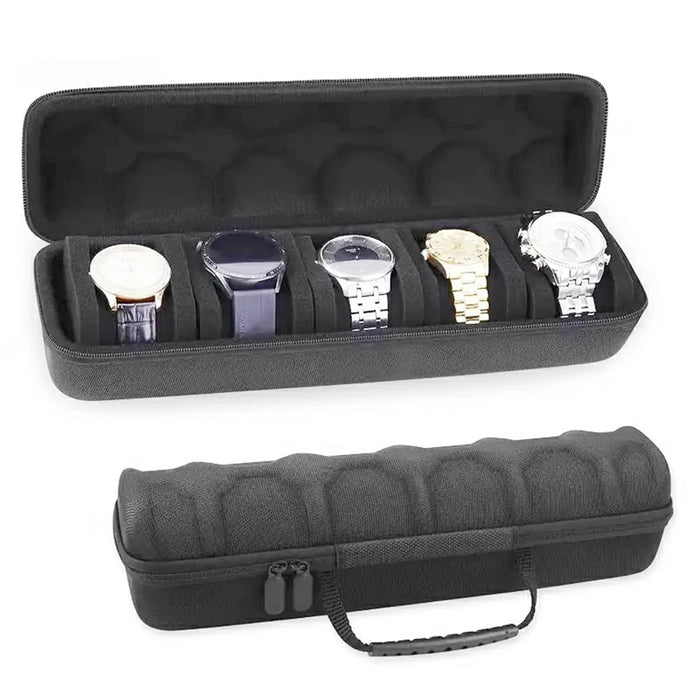 5 Slot Watch Smartwatch Hard Shell Protective Case Portable Storage Box with Soft Sponge Pillows - 6