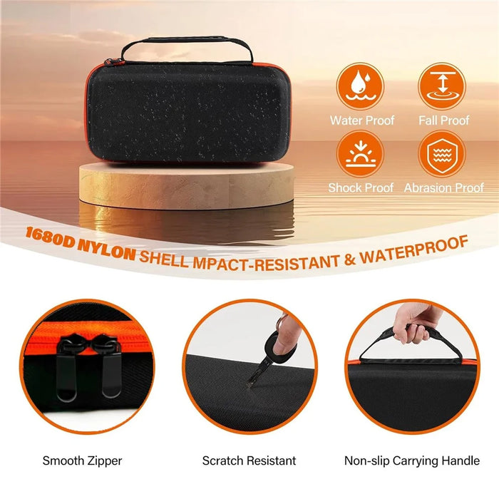 For JBL PartyBox Dual Microphone Carrying Case EVA+Nylon Handheld Wireless Mic Protective Bag - 5