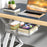 Under Desk Drawer Hidden PET Storage Box Pull Out Hanging Organizer Size L - White - 1