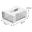Invisible Under Desk Drawer Organizer Adhesive Hanging HIPS PET Storage Box - Small Size - 6