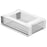 Invisible Under Desk Drawer Organizer Adhesive Hanging HIPS PET Storage Box - Large Size - 1