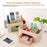 Drawer Design Plastic Desktop Jewelry Makeup Brush Lipstick Storage Container Cosmetic Organizer Box - Blue - 2