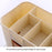 Drawer Design Plastic Desktop Jewelry Makeup Brush Lipstick Storage Container Cosmetic Organizer Box - Blue - 5