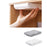 Under Desk Drawer Organizer Hidden Self-Adhesive Space Saving ABS Storage Box Size XL - White - 3