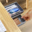 Under Desk Drawer Organizer Hidden Self-Adhesive Space Saving ABS Storage Box Size XL - White - 6