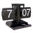 Vintage Auto Flip Clock with Drawer Mechanical Balance Flip Desk Clock for Living Room - Black - 1