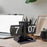 Vintage Auto Flip Clock with Drawer Mechanical Balance Flip Desk Clock for Living Room - Black - 2