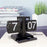 Vintage Auto Flip Clock with Drawer Mechanical Balance Flip Desk Clock for Living Room - Black - 4