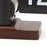 Automatic Flip Clock Retro Simple Home Table Clock Single Foot Stainless Steel Quartz Movement Flip Clock Walnut Square Base - Black - 6