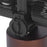 Automatic Flip Clock Retro Simple Home Table Clock Single Foot Stainless Steel Quartz Movement Flip Clock Walnut Round Base - Black - 6