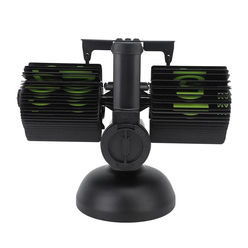 Automatic Flip Page Clock Home Retro Balance Page Turning Table Clock (without Battery) - Black / Green Numbers - 4