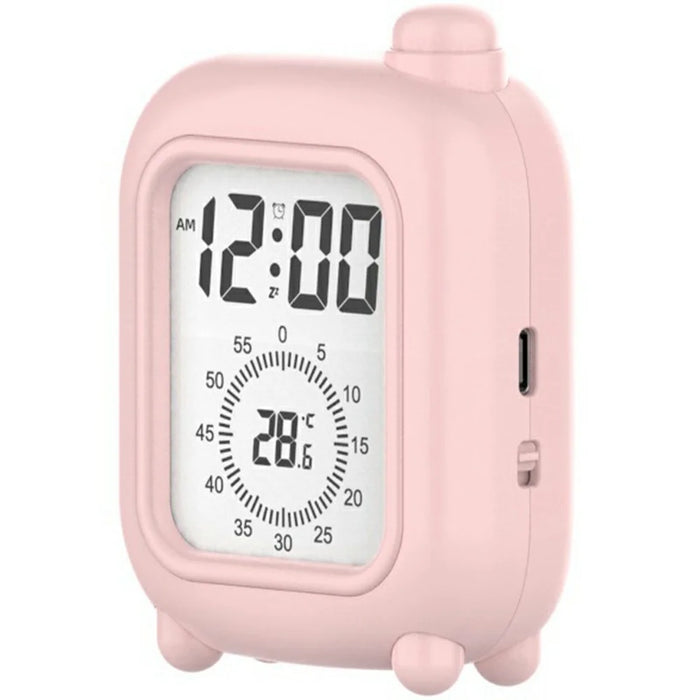 Mini Suitcase Shape Rechargeable Visual Timer Clock Study Work Self-Discipline Time Management Tool - Pink - 1
