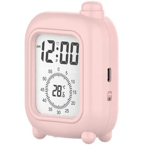 Mini Suitcase Shape Battery Powered Visual Timer Clock Study Work  Self Discipline Time Management Tool - Pink - 1