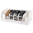 Belt Organizer Bamboo Storage Box Multi Compartment Wardrobe Waist Belt Accessory Holder - White - 1