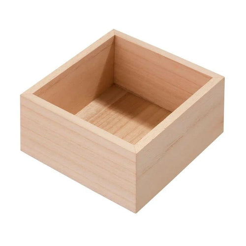 15 x 15 x 8cm Wooden Organizer Box Desktop Storage Container for Cards / Jewelry - 1