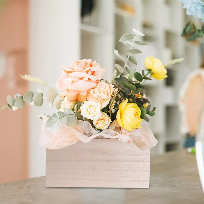 25 x 25 x 8cm Wooden Organizer Box Desktop Storage Container for Cards / Jewelry - 2