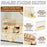 3-Tier Egg Storage Container Auto Rolling Design Refrigerator Side Door Organizer (BPA Free, No FDA) - Beige - 4