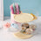 Multifunction Storage Container Desktop Organizer Rotating Makeup Brush Holder Pencil Cup - Transparent Pink - 2