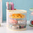 Multifunction Storage Container Desktop Organizer Rotating Makeup Brush Holder Pencil Cup - Transparent Pink - 3