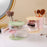 Multifunction Storage Container Desktop Organizer Rotating Makeup Brush Holder Pencil Cup - Transparent Pink - 5