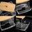 Acrylic Cotton Swab Holder Portable Transparent Storage Box Makeup Organizer Square Container For Home - 3